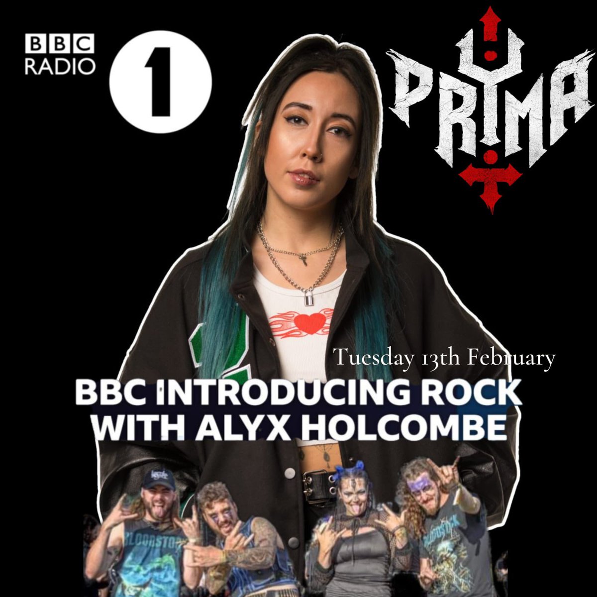 PRYMA (@prymauk) on Twitter photo This is Insane!! Our single Dead To Me is being played on <a href="/bbcintroducing/">BBC Music Introducing</a> with <a href="/AlyxHolcombe/">Alyx Holcombe⚡</a> on 14th of February between 1 and 2am.
Go and check it out 🤘
<a href="/BBCSounds/">BBC Sounds</a> <a href="/BBCR1/">BBC Radio 1</a>
#metal #bbcradio #newmusic #trackoftheweek This is Insane!! Our single Dead To Me is being played on <a href="/bbcintroducing/">BBC Music Introducing</a> with <a href="/AlyxHolcombe/">Alyx Holcombe⚡</a> on 14th of February between 1 and 2am.
Go and check it out 🤘
<a href="/BBCSounds/">BBC Sounds</a> <a href="/BBCR1/">BBC Radio 1</a>
#metal #bbcradio #newmusic #trackoftheweek