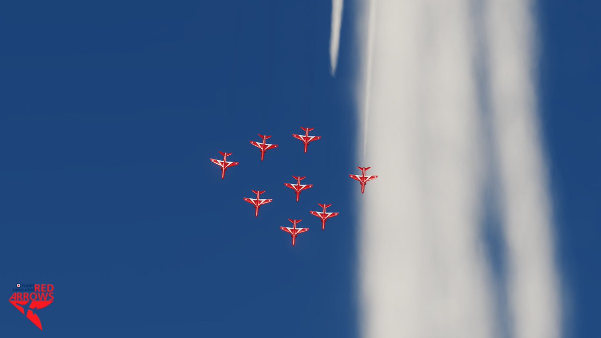 FSRedArrowsltd's tweet photo. Training continues for the team - Make sure to check out our other socials via the link below!

https://t.co/K47iLzt3wG

#FSRA @eagledynamics @rafredarrows #DCS #DCSWorld #DigitalCombatSimulator #RedArrows #Flying https://t.co/wktJdW6bED
