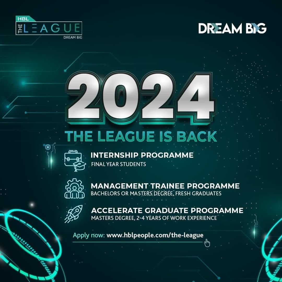 CUIofficial's tweet photo. #HBL is accepting applications for #HBLTheLeague 2024, seeking students for Internships, Management Trainees &amp; Accelerate  Graduates. 

Apply now at: https://t.co/7A7F2tLgo1
#CUI #CUINews #CUIOfficial #CUIISB #COMSATS #COMSATSUniversity  #Management #InternshipOpportunities https://t.co/2UrKS8ZeG3