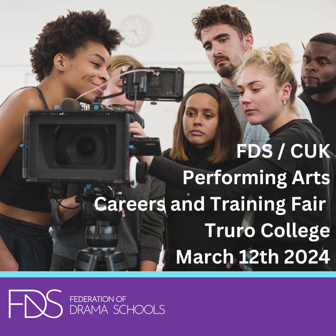 📣 Shout out to Cornwall and Devon! We will be in Truro on 12th March for the FDS/CUK Training and Careers event at Truro College. 🎤 🎧 🎬 🎭 Book your place today: lnkd.in/ekDbbEpR