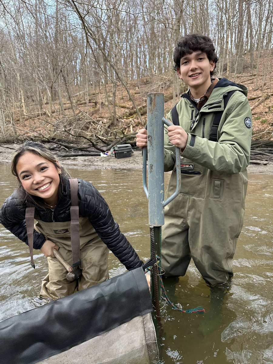 OHS_SciRe's tweet photo. Since 2005, Ossining research students have partnered with the NYS DEC to monitor American eel migration in a Hudson River tributary - I’m proud to see a new group of students take the lead for 2024! Congratulations Sairy &amp; Adriana on the launch of your projects! #OPride https://t.co/g2VNwDM1q2