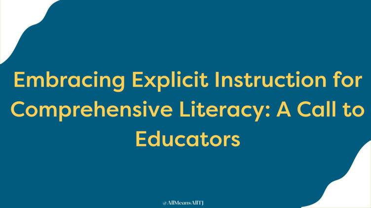 AllMeansAlltj's tweet photo. Comprehensive literacy is not a privilege; it is a right. By incorporating explicit instruction into our teaching practices, we make a commitment to every student's success.
#AllMeansAll #SpedEdCurriculum #SpedLeaders
https://t.co/iu37JV5Aq0 https://t.co/zRfuv1hZ9s