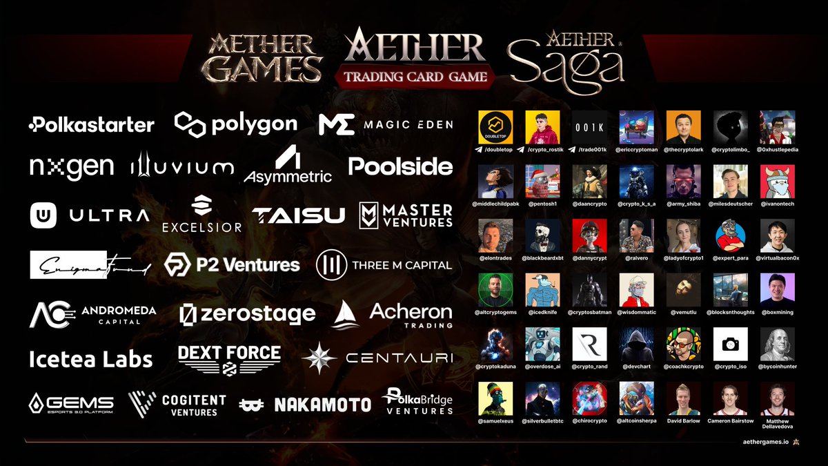CRYPTOKSA's tweet photo. AetherGamesInc $AEG token 

سوف يبدا الإكتتاب IDO على Polkastarter 
باذن الله و تعتبر Plolkastarter المشروع 
الوحيد المضاف على منصة #Binance  

شخصيا قد أعلنت استثماري الاستراتيجي بالمشروع
كما هوا موضح بالصورة المستثمرين بين مؤثرين و 
مشاريع كربتو كبيرة مثل Polygon 😎❤️ https://t.co/R6j4ERIbjs