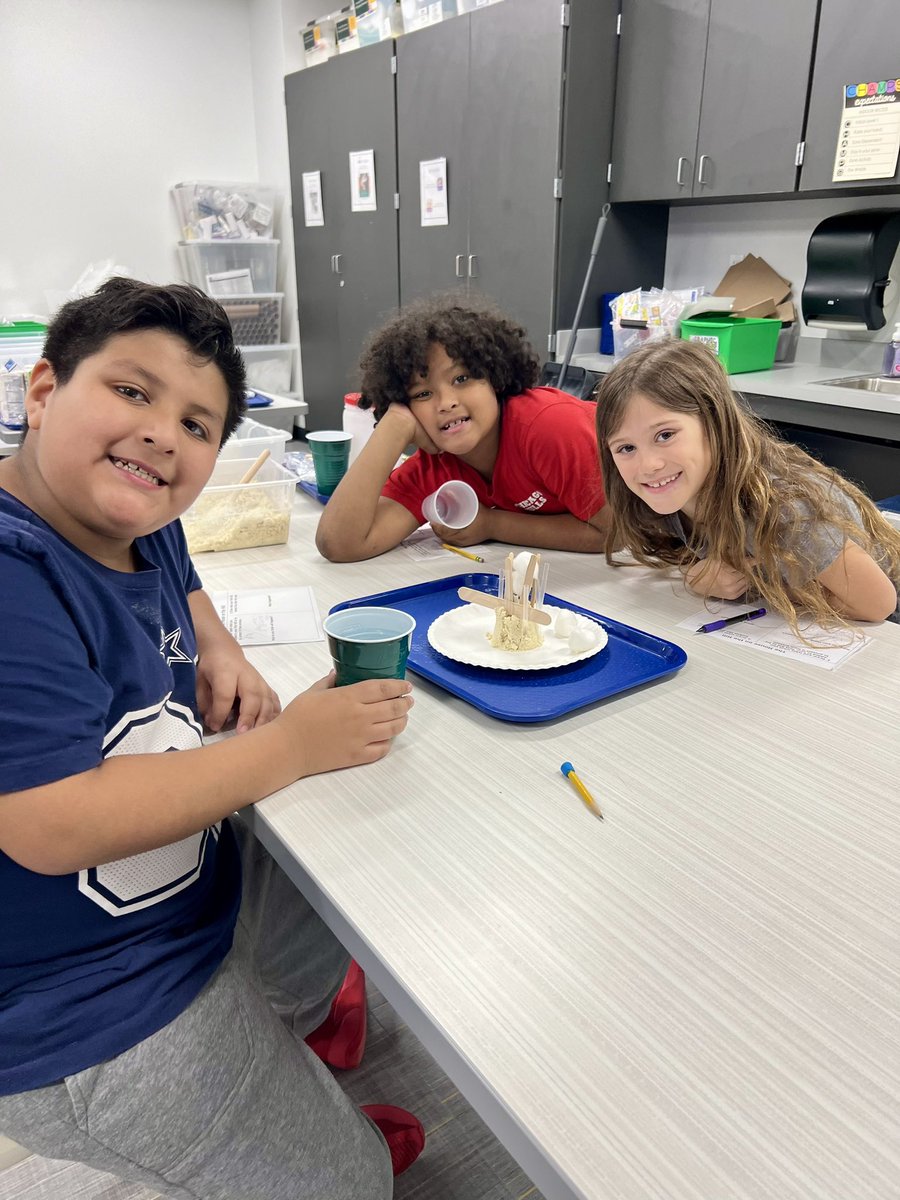 MsHarlan4's tweet image. We had so much fun creating structures to save our house from the effects of weathering, erosion, and deposition! #WeAreMemorial #LISDscience