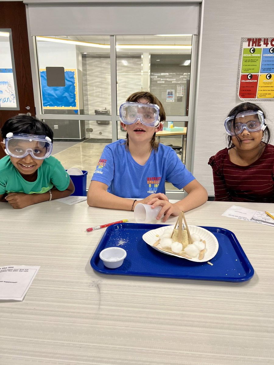 MsHarlan4's tweet image. We had so much fun creating structures to save our house from the effects of weathering, erosion, and deposition! #WeAreMemorial #LISDscience