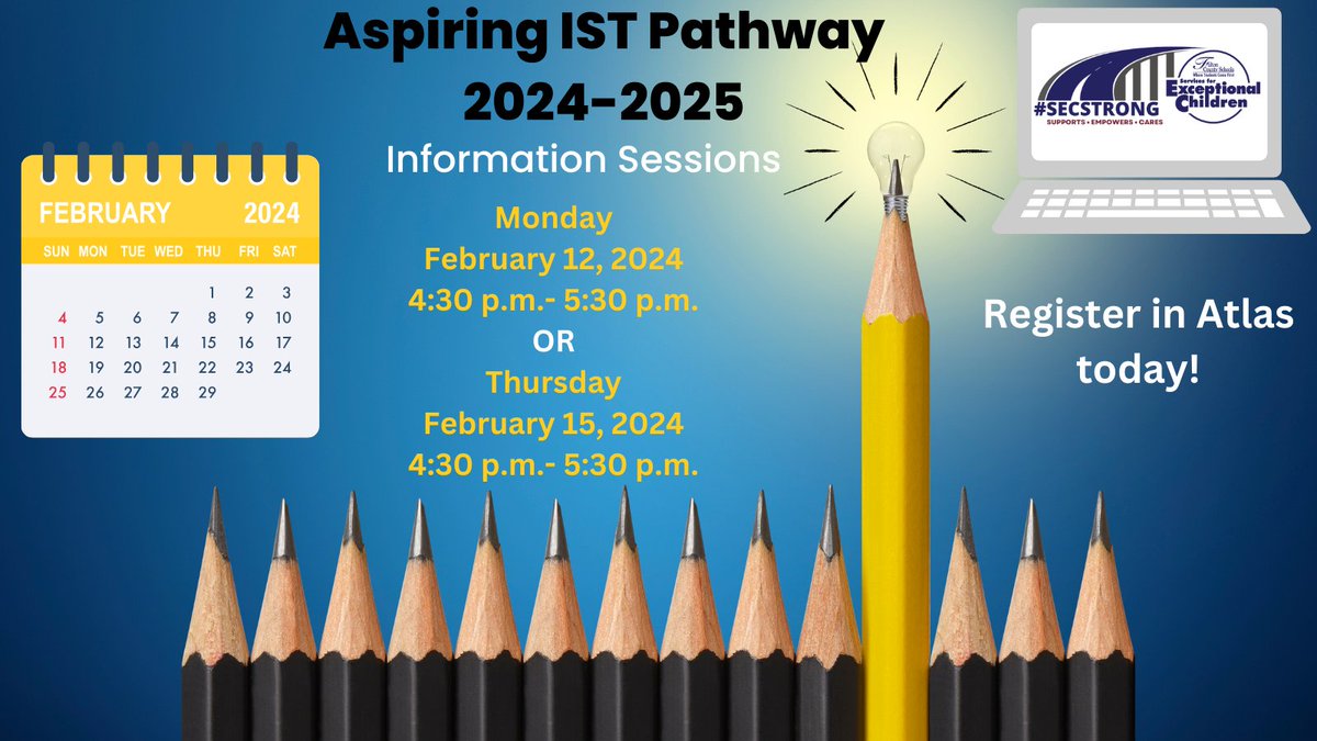 FCS_SEC's tweet photo. Our first information session takes place this afternoon! Have you registered? Come learn more about our Aspiring IST Pathway 2024-2025 cohort! #SECSTRONG @GillandTris @SherryCP3 @YolandaBW 

Visit https://t.co/K0X9XuM9Ec for more information! https://t.co/CksukpVaof