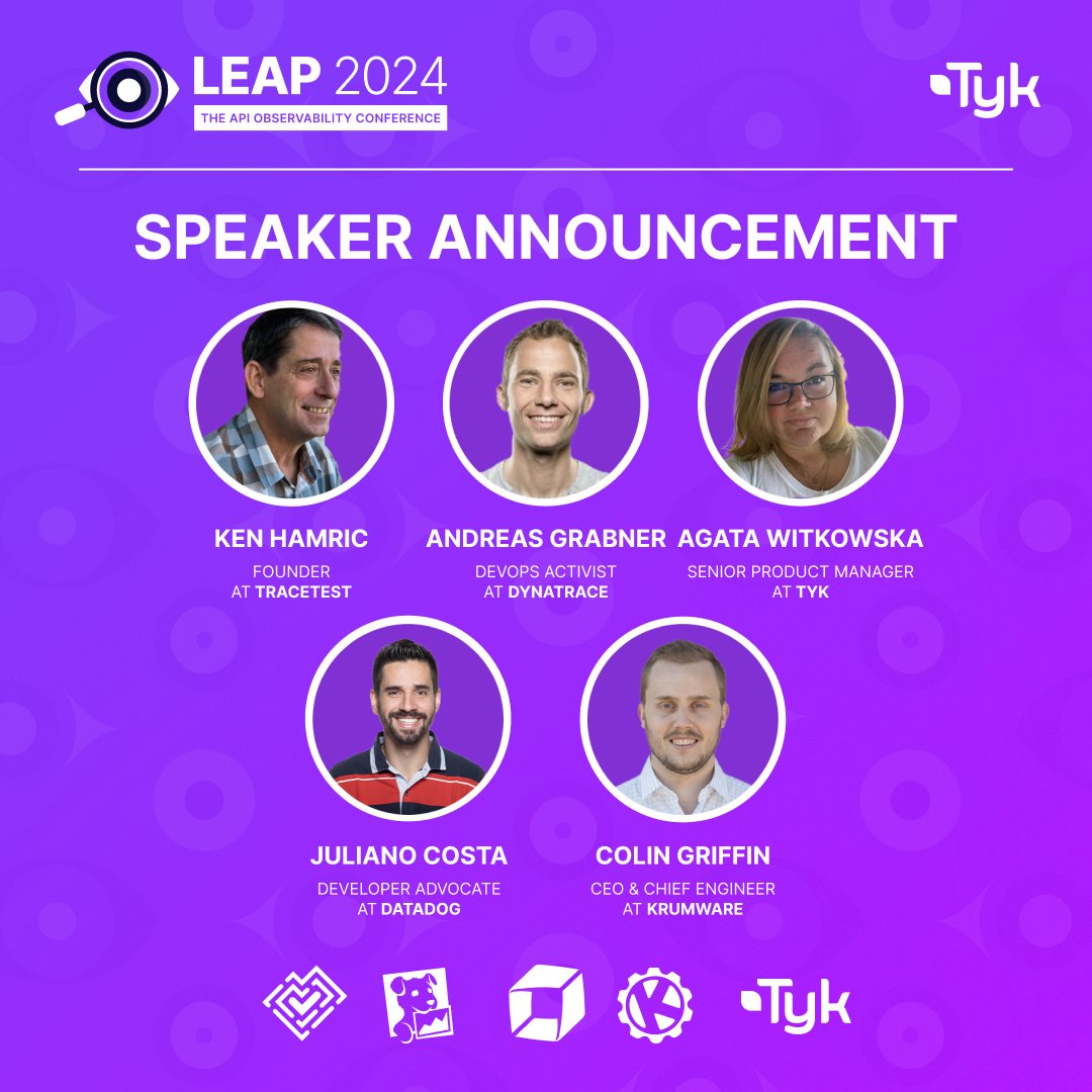 tyk_io's tweet image. 🌟 LEAP 2024: Introducing our second round of speakers! 🌟

Interested in learning from the best in the field? Get your free tickets to our observability conference here - hubs.la/Q02kFWpK0

#LEAP2024 #APIObservability #TechConference #IndustryInsights