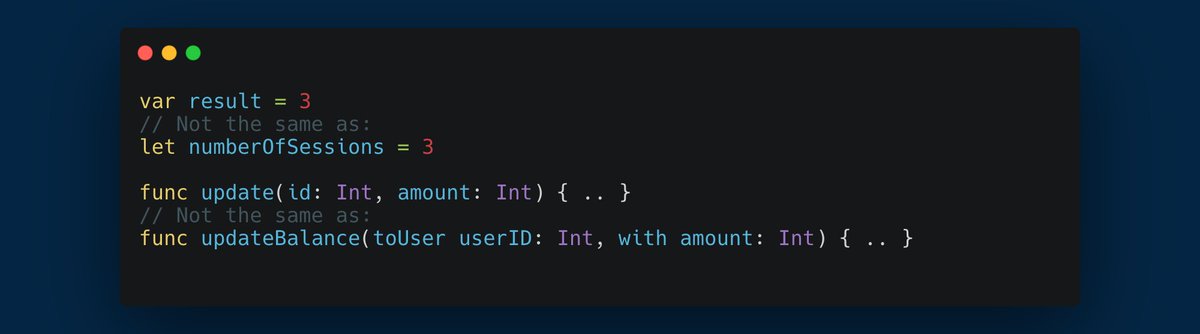 brunolorenzop's tweet image. I truly believe that the best documentation for your code is an auto-documented code

And the foundation of this concept is to have descriptive names

#iosprogramming