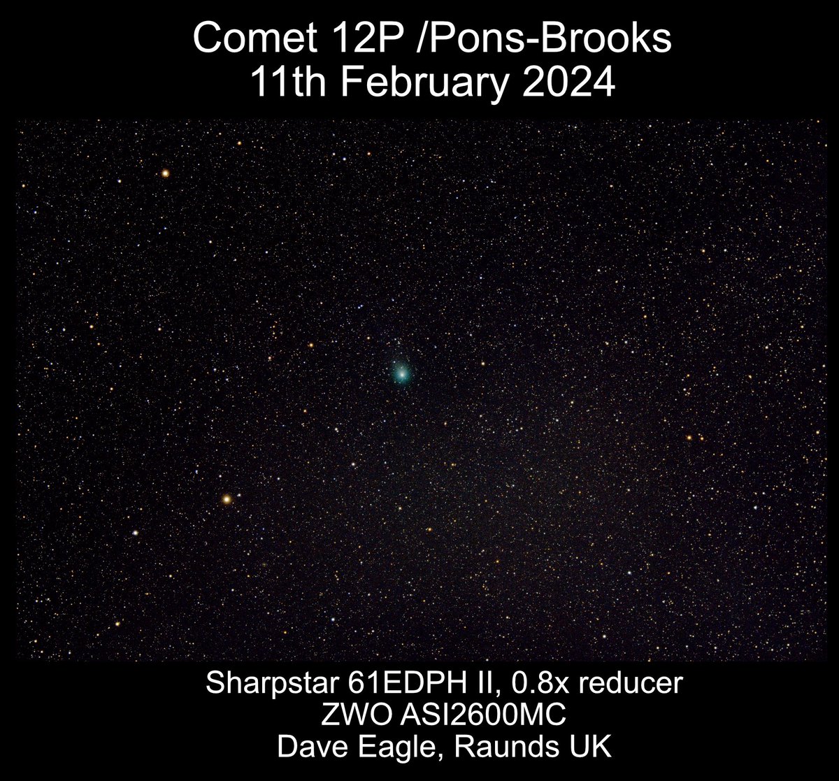 Comet 12P /Pons-Brooks taken last night.