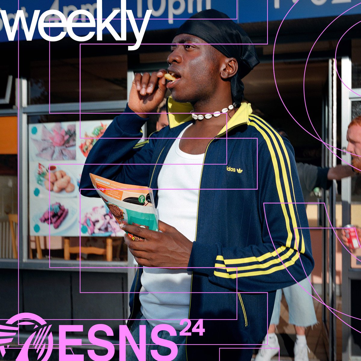 We just updated our ESNS Weekly playlist with fresh tunes from ESNS24 artists @MasterPeaceLDN, Iron Jinn, @meltheads, C'est Karma, Oskar Haag, Raghd, @c_bodurmusic, pablopablo, Ritse, W!ZARD, @julia_colom_, Birrd, Noor & Might Delete Later! 🔗 sdz.sh/T18YgK