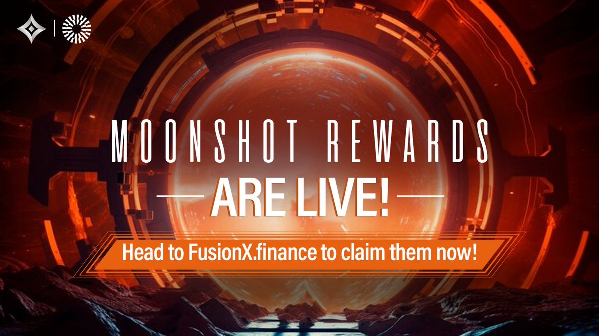 Exciting News, #FusionXFam!🚀

The moment you've been waiting for is here 😍

The  <a href="/0xMantle/">Mantle Network</a> MOONSHOT REWARDS are now LIVE 🙌

👉 Head over to fusionx.finance/moonshot-reward now to claim them 🚀