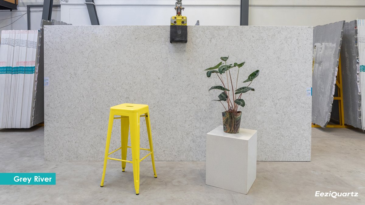 InterslabZA's tweet image. Brace yourselves for a year of limitless possibilities and say hello to #EeziQuartz #GreyRiver! This is your ticket to a world where unique designs flourish like never before - and your imagination becomes the blueprint! See more: bit.ly/GreyRiver #interslab