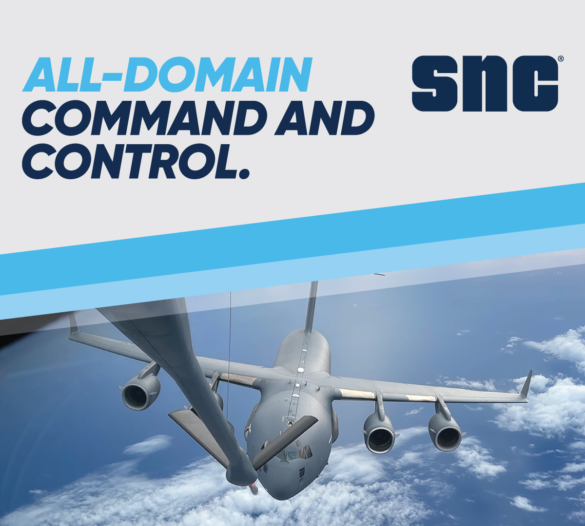 The Airlift/Tanker Open Mission Systems (ATOMS) project SNC completed for the USAF was a natural extension of our historical successes, rapidly fielding elegant joint all-domain command and control (JADC2), sensor and survivability solutions. #AFAColorado #TeamSNC #JADC2