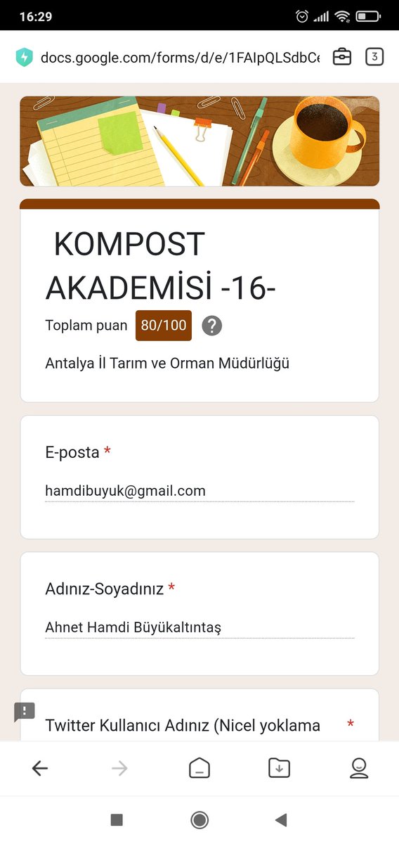 BuyukHamdi's tweet photo. # KompostAkademisi # GelecekTarımda tşk ler. https://t.co/T6d9EAikiO