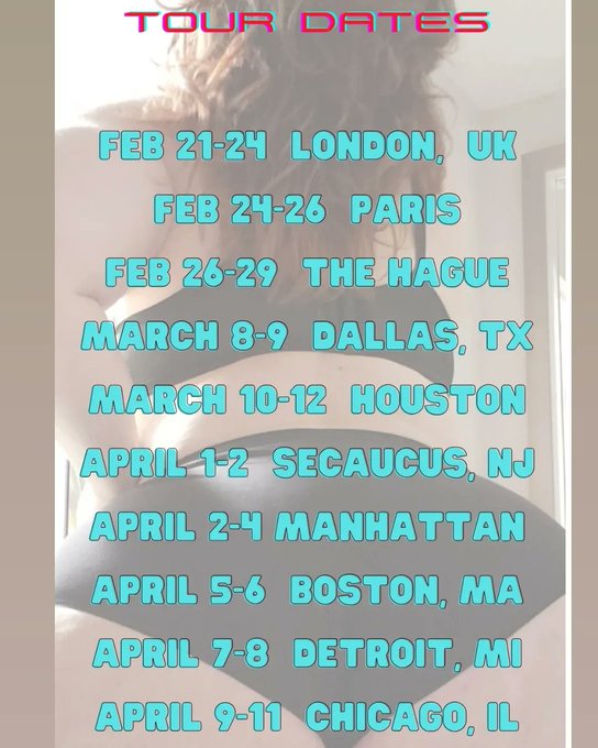 NEW TRAVEL DATES.... Feb I'll be in London,  Paris and the Hague, then in TX with @BBWVivienneRose and<a href="/tag/liftandcarry"class="tags"><span>#liftandcarry</span></a><a href="/tag/amazonamanda"class="tags"><span>#amazonamanda</span></a><a href="/tag/sizecomparison"class="tags"><span>#sizecomparison</span></a>