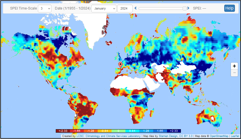 DroughtSPEI's tweet photo. ✅Actualización 
📊Monitor de #sequía SPEI con los datos de #enero de 2024. 
📷 https://t.co/0Yx1YR9AYf
#clima #CSIC #SPEI
@PTI_Clima https://t.co/QUEKN4Wj1z
