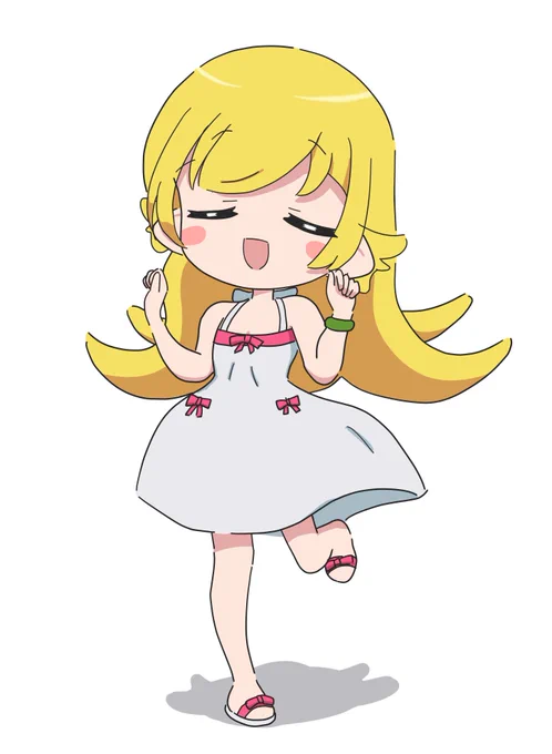 そろそろお仕事に行かないとなぁ～(=゜ω゜)ノウニャンコ夜シフトで時間が取れずに描きかけの絵がなかなか完成できずにもどかしい毎日ニョロね～今月中は過去絵が多めになりますごめんちゃい～(ノシ'ω')ノシッポバンバン!#忍野忍 #物語シリーズ… 