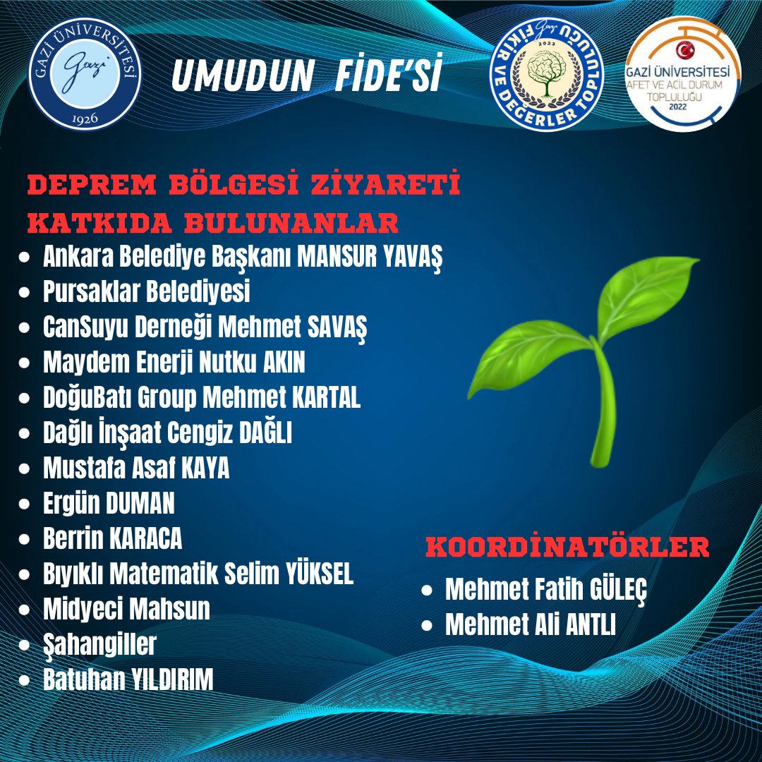 fikirvedegerler's tweet photo. "Bu zorlu süreçte, bizim kadar kararlı olan ve gençlerin fikirlerine saygı gösterip bizleri destekleyen tüm sponsorlarımıza minnettarız ve teşekkürlerimizi sunarız." 
@mansuryavas06 
@pursaklarbld 
@MehmetSavas06 
@nutkuakin 
@cngzdgl 
@BiyikliMat
@Sahangilleer https://t.co/kcSDitAqJB