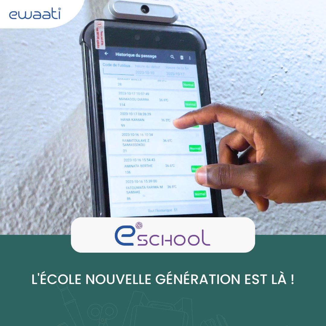 EWaati's tweet photo. Avec #eschool, EWAATI redéfinit l'expérience éducative, apportant des solutions innovantes aux établissements scolaires et offrant sérénité aux parents.

#eSchool, c'est l'IA au service de l'avenir de nos enfants.

#EducationInnovante #IA #FuturdeLeducation #ewaati https://t.co/c1EdNXW0uV