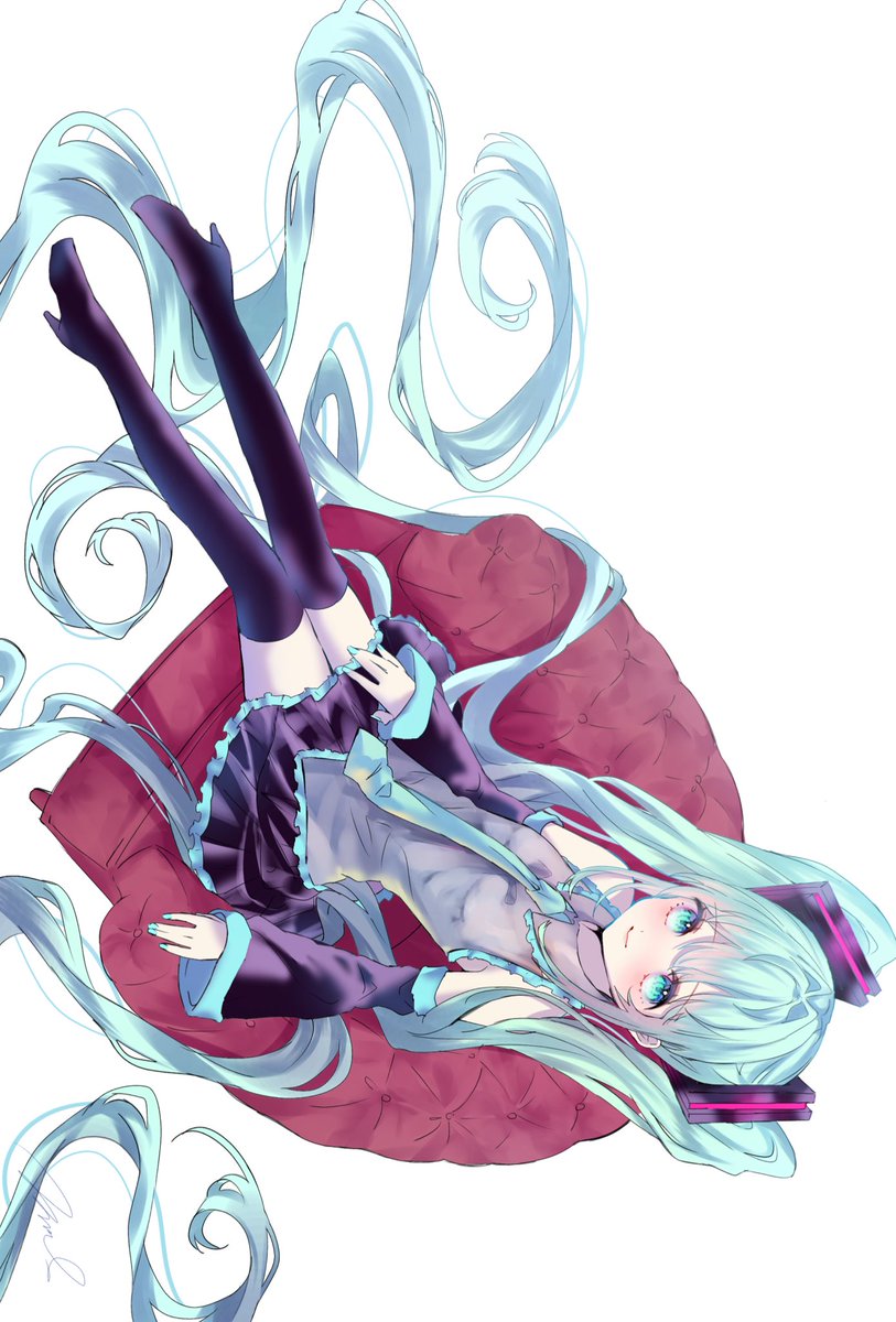 初音ミク「初音ミク 」|もぶきャらのイラスト