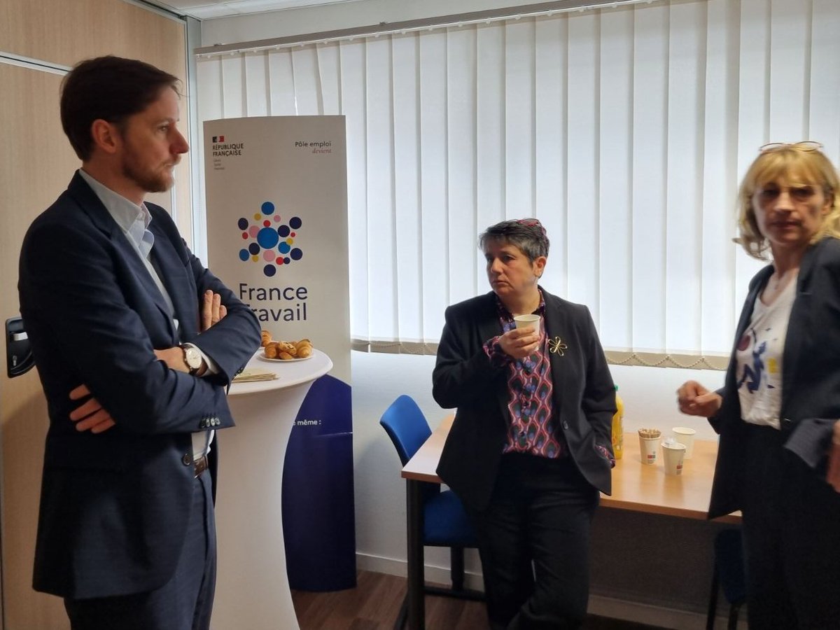 ✅ Rencontre aujourd’hui à #Guéret de <a href="/paulbazin/">Paul Bazin</a>, Directeur Général Adjoint de <a href="/FranceTravail/">France Travail</a>, avec les équipes de <a href="/FTravail_NA/">France Travail Nouvelle-Aquitaine</a> et <a href="/Departement_23/">Département Creuse</a> pour échanger sur l’accompagnement dans l'#emploi des publics au RSA.  #AvecFranceTravail