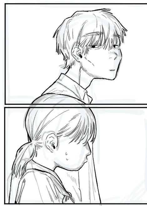 やっとペン入れ折り返し 