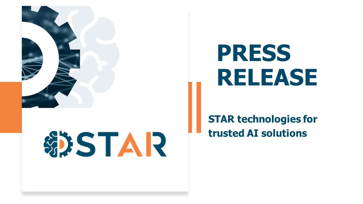 🔊 Haven't you checked our 5th Press Release?
STAR technologies for trusted AI solutions
Enjoy reading 👉 bit.ly/3TTX4aE!

#star_AI #H2020 #HorizonEU #HaDEA
#AI #ArtificialIntelligence
@CORDIS_eu
