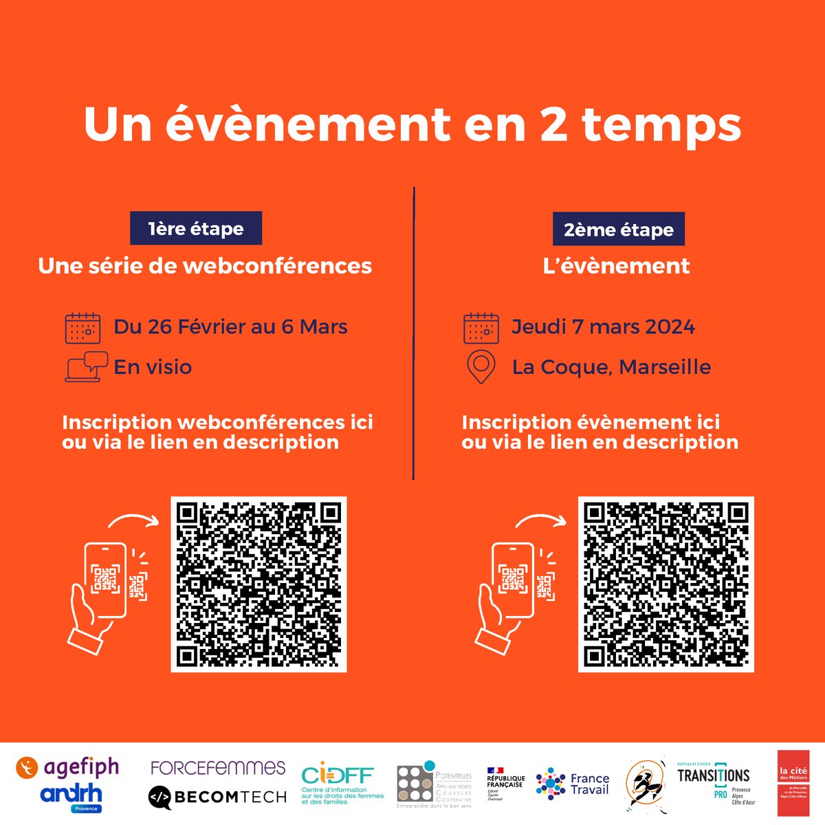 OrangePACA's tweet photo. đ@ApecPacaCorse lance, le 7 mars prochain, la journĂ©e Talentâelles en partenariat avec @OrangePACA
Vous vous interrogez sur votre orientation professionnelle ? Vous cherchez un emploi ou une alternance ?
Les mĂ©tiers du numĂ©rique recrutent.. lâinformatique, les rĂ©seaux, la vente...
đ«” Alors, inscrivez-vous dĂšs aujourdâhui pour nous rejoindre !
đ»Pour les webconfĂ©rencesđhttps://t.co/yF46RiAEsJ
đPour l'Ă©vĂ©nementđhttps://t.co/Pz0lEYsg0V