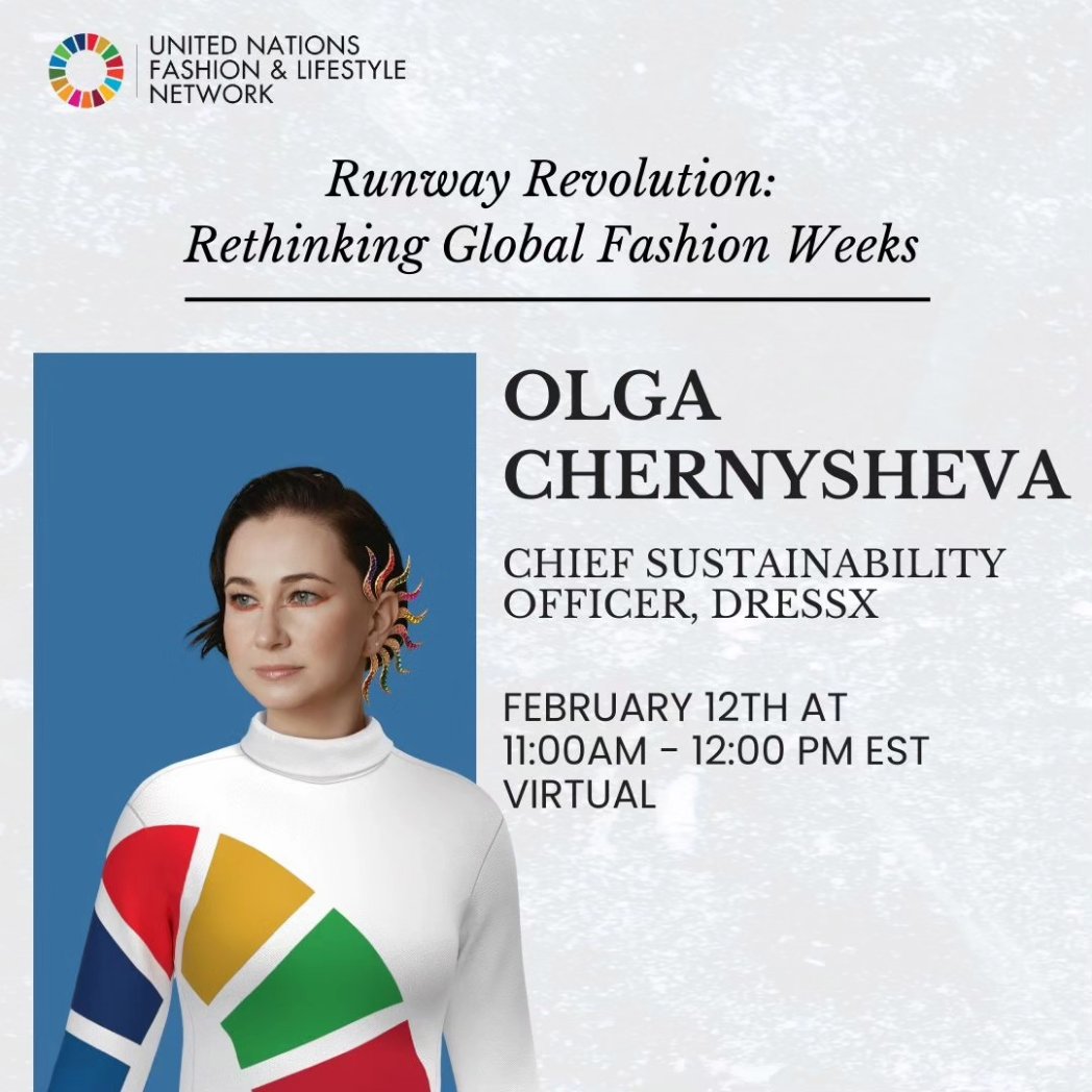 Join members of the UN Fashion and Lifestyle Network on February 12th for a webinar, co-hosted by <a href="/UN_Partnerships/">UN Office for Partnerships 🇺🇳</a> and <a href="/FashImpactFund/">Fashion Impact Fund</a> focusing on ‘Runway Revolution: Rethinking Global Fashion Week’. 

Register now: teams.microsoft.com/registration/c…