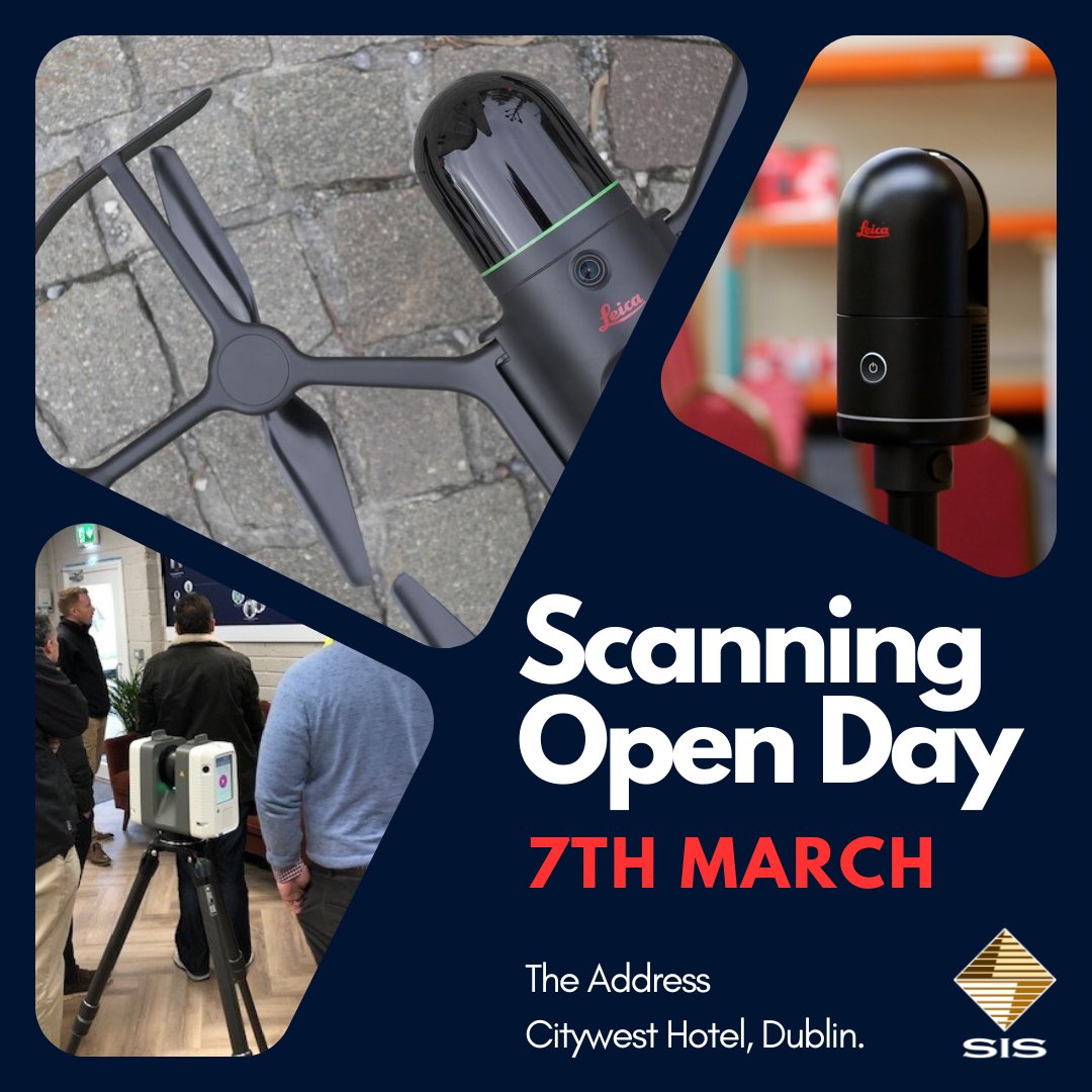 ServicesSurvey's tweet photo. Prepare yourself for the Scanning Open Day on March 7th at Address Citywest Hotel, Dublin.
For further details, feel free to connect with Cosmin, our #RealityCapture specialist.
#SIS #LeicaGeosystems #Dublin #Construction #OpenDayDublin #BLK2FLY #BLK2GO #LeicaBLK #RTC360 https://t.co/yDyOOsyki6
