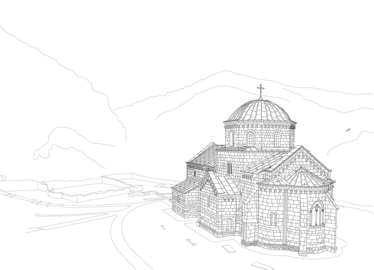 gm here is my mint from the first #objkt4objkt, a vector drawing thati made while i was learning to use illustrator and sitting in bed recovering from surgery. its a female-only serbian orthodox monastery in south serbia 8/64 listed from 4.95 $xtz objkt.com/tokens/hicetnu…
