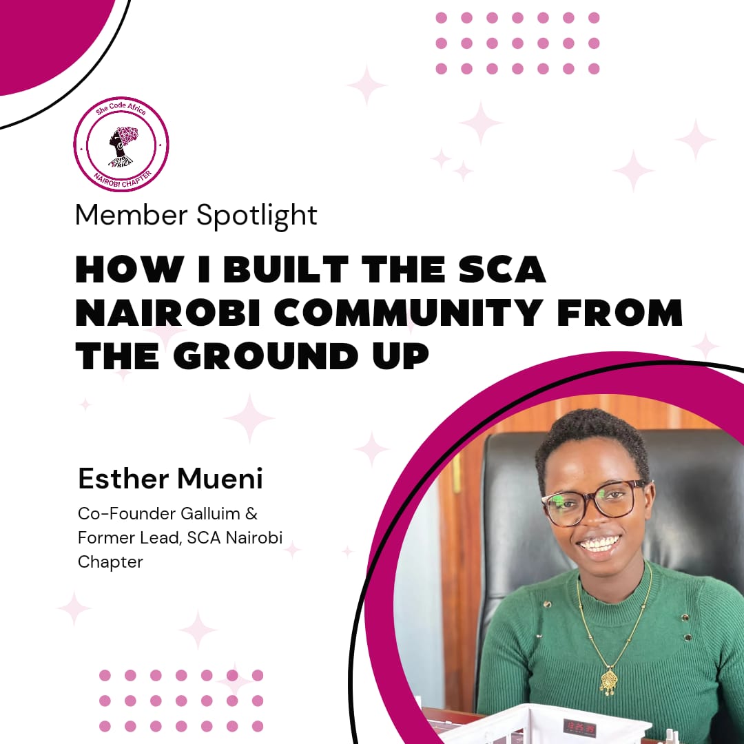 Good morning, techies! 🌞 Happy new week!

From humble beginnings to a vibrant community, discover how passion, purpose, and teamwork brought SCA-NAIROBI life by <a href="/essym_19/">Esther Mueni</a>

Have a read😃
bit.ly/3wmrpF5

Have a great week ahead and remember to be kind!
Happy coding!😀