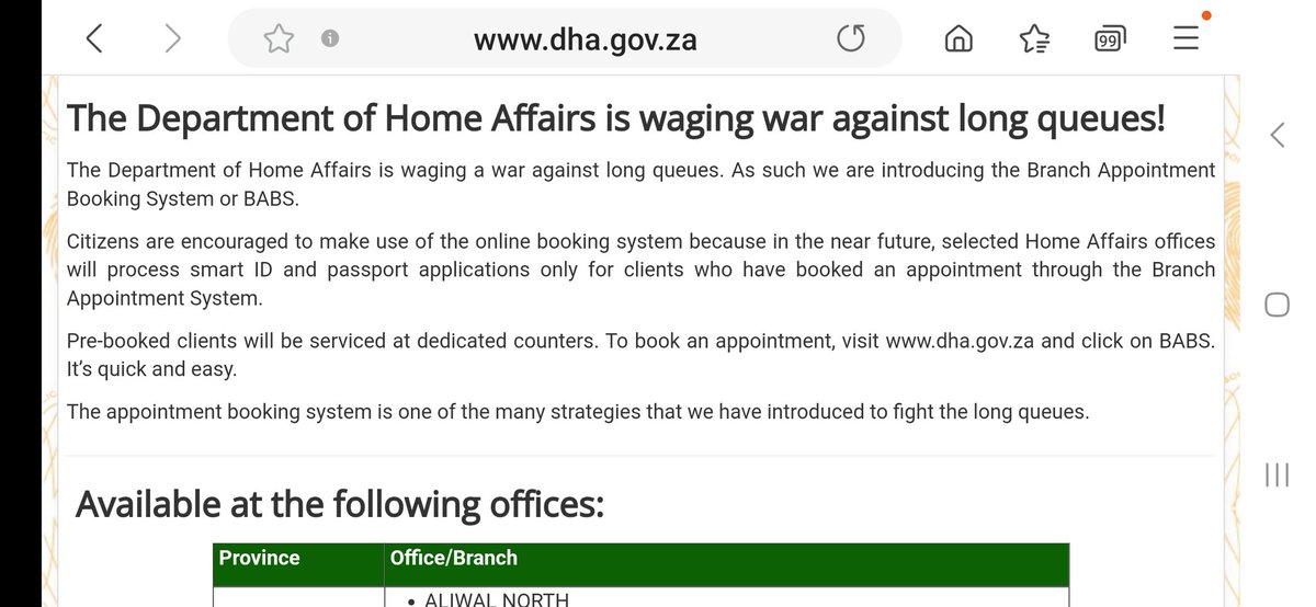 mrovert's tweet photo. @HomeAffairsSA @ewnreporter @PresidencyZA sotbthe policy at the Randburg home affairs is that they will only take walk ins when all appointments are completed.  No counters specifically for appointments and separate for walkins https://t.co/fajd60L58P