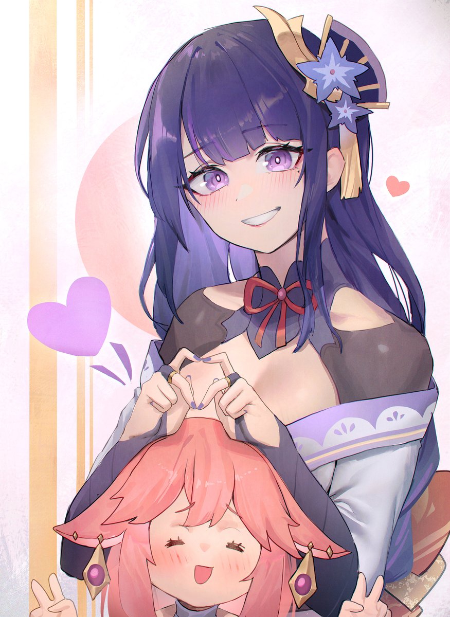 LuridHysteria's tweet photo. #原神 #RaidenEi #YaeMiko #eimiko https://t.co/FdjfYHVqTy