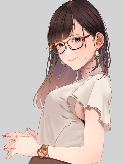 脇に秘密がある眼鏡女子 