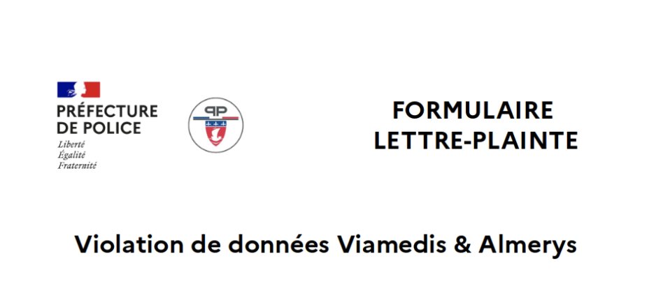 La semaine dernière, je vous parlais de la #cyberattaque chez les prestataires santé #Viamedis & #Almeris. Aujourd’hui, à la demande du @parquetdeParis, vous avez la possibilité de déposer plainte si vous êtes concerné en utilisant le formulaire de lettre-plainte électronique,…