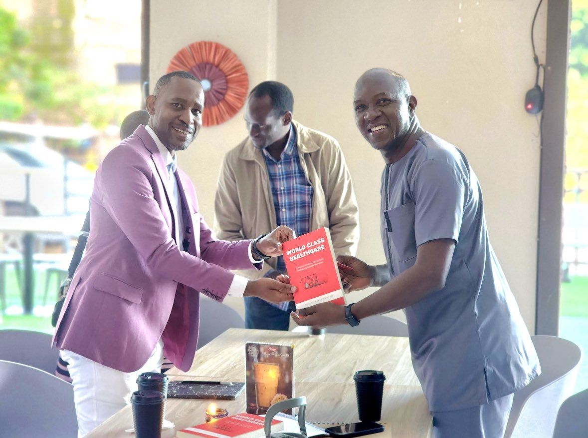 VBakyenga's tweet photo. Happy to share business ideas with Vine Pharma MD @Director Grace. Check out #worldclasshealthcare for principles on how to scale any business profitably @kamuteera @chriskaweesa @Soloestee @CHealthUG @BNIuganda @ManLikeDero @_Ikanza @Jonekyoma https://t.co/qM1c13ZbG6