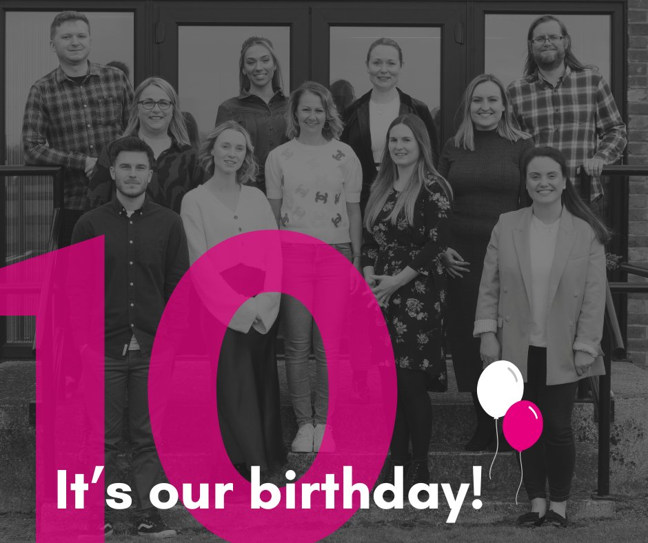 prominentpr's tweet photo. It's our birthday!

Ten years ago today, our Managing Director, Helen, launched Prominent on a laptop at her kitchen table.

Over the last decade, we are proud to have worked with big-name businesses in Suffolk and beyond, crafting numerous award-winning campaigns/

#10Years https://t.co/tHWnHW4bB7