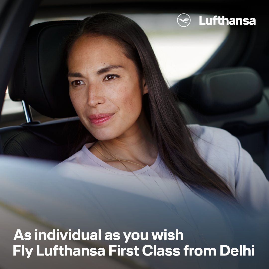 Lufthansa_India's tweet photo. Unveil opulent luxury aboard Lufthansa's A380 First Class from Delhi to Munich! Revel in unparalleled comfort, expansive space, and personalized service starting April 1st. Redefine travel to your unique preferences. Book now! #FirstClass #LufthansaFirstClass #A380 #DelhiToMunich https://t.co/6YHg2oiuXm
