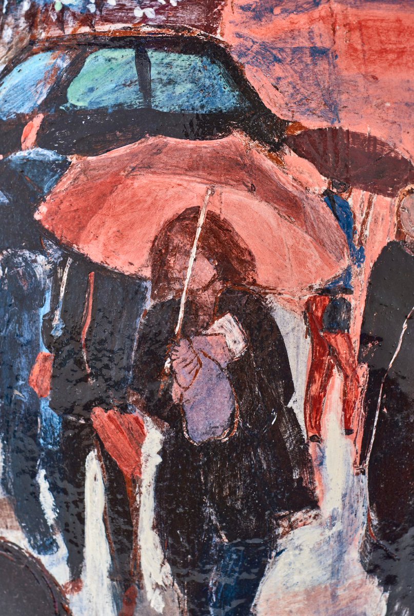 Yikes! Not it's not! It's Monday! I was working all weekend and today is a bit freer so it's Sunday to me I guess. I'll pretend its a cool Summer day too. Here's Bright Summer Rain, 4 views. claudiaclare.co.uk/product/bright… #ceramics #Brightday #Winter #Sunday #confused