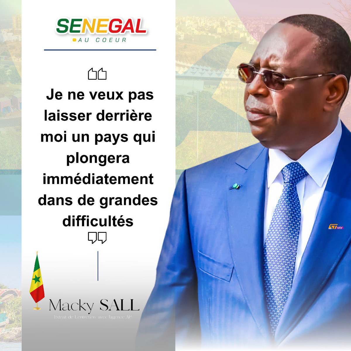 Un homme de paix et de stabilité 🇸🇳

#FreeSenegal #CoteDIvoire #DialogueNational #OuiAuReport