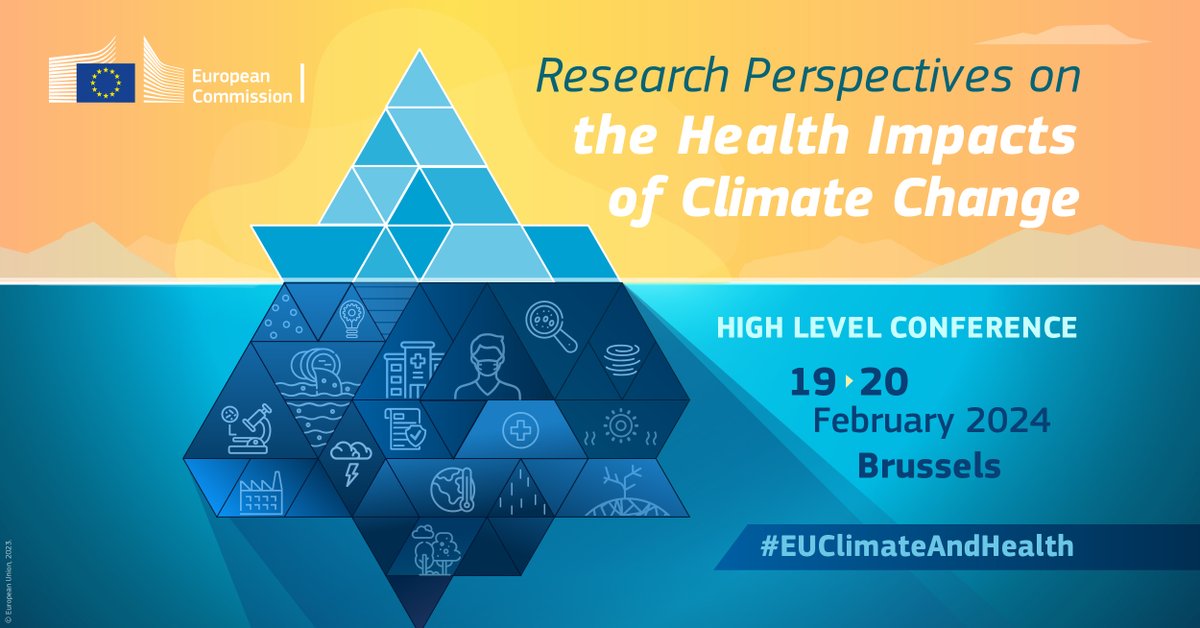 📢Last day to register for the #EUClimateAndHealth conference‼️ Join us for an exciting 2-day event to discuss the current challenges, priorities and needs for research at the interface of #ClimateChange & human health. Register here👇 europa.eu/!4xjMyN