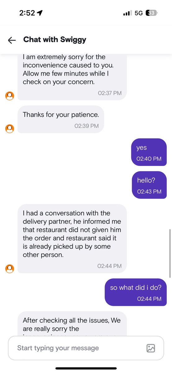 broken_0106's tweet photo. @SwiggyCares @Swiggy https://t.co/gm44eLZYTB