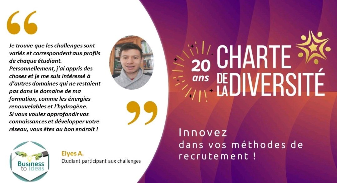 ElisabethFuchs_'s tweet photo. #Innovez dans vos méthodes de #recrutement !

Présentation de @b2ideas_, plateforme d'objectivation et de diversification sourcing en partenariat avec @CharteDiversite

✔️12 fév de 11h à 12h : https://t.co/9sIHyJka0I
✔️29 fév de 11h à 12h : https://t.co/2gzaUvhL24 https://t.co/2vbvcRAWTE
