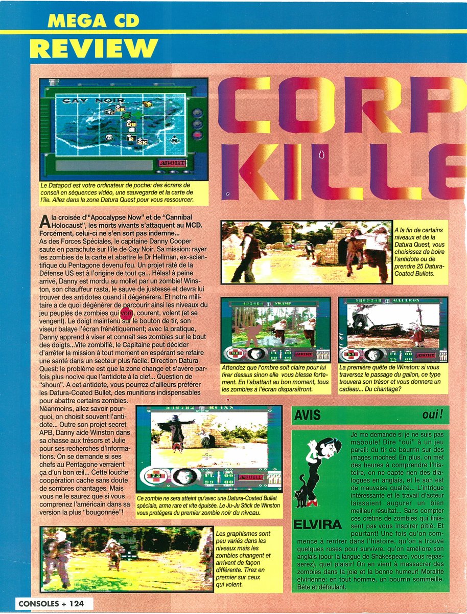 AllmightoFranky's tweet photo. #Nostalgeek on poursuit la lecture de notre #ConsolesPlus 40 de février 1995 avec les tests de #NovaStorm et #CorpseKiller sur le #MegaCD,vous vous souvenez?#retro #retrogaming #oldschool #80s #90s 1/4 https://t.co/80t2cxZWy9