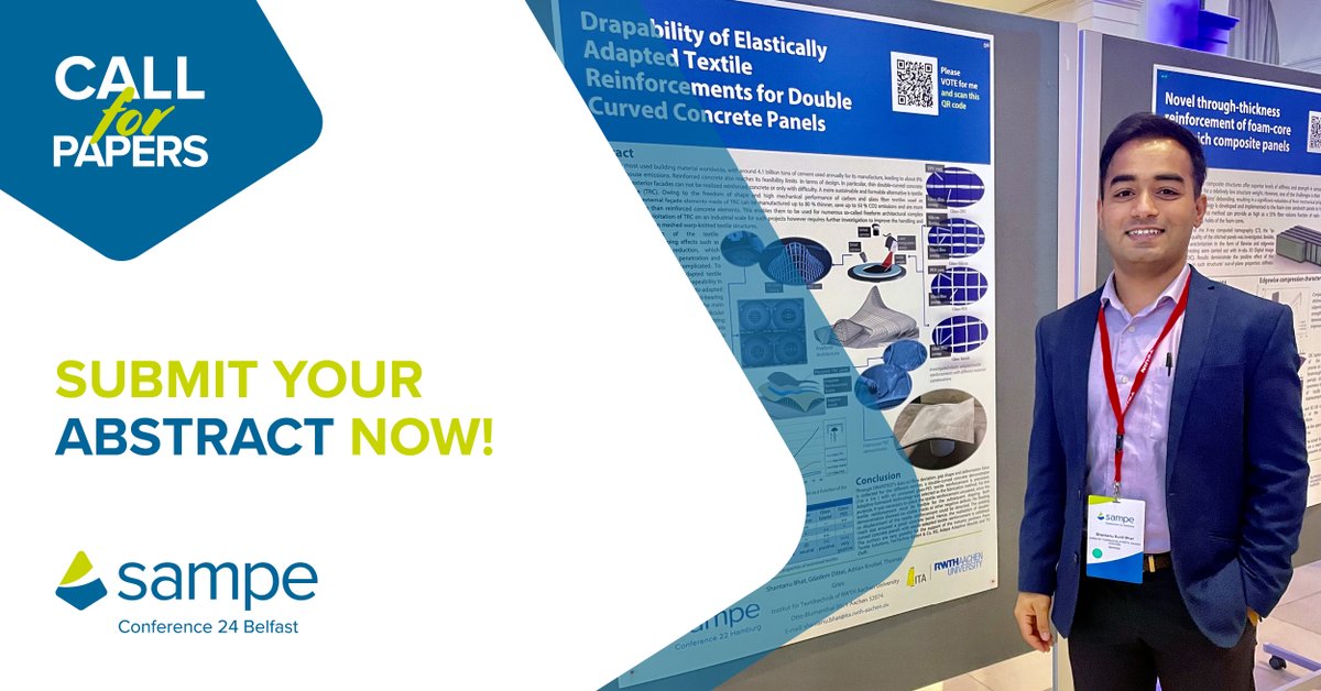 SAMPE Europe seeks high-quality technical papers that focus on Challenging Applications in Composites encompassing advanced composites materials, their processes, research, and development.

Submit a 100-200 word abstract about your topic and personal data by March 1st, 2024.