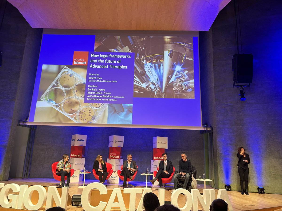 nmarti1212's tweet photo. “In regards of Advanced Therapies we need to arrive to more patients and at less cost. We have to be prepared for that!” said Lluis Pareras @InvivoPartners , roundtable Biocat Report presentation #informeBioRegio @biocat_en https://t.co/9dTaEN8P7X