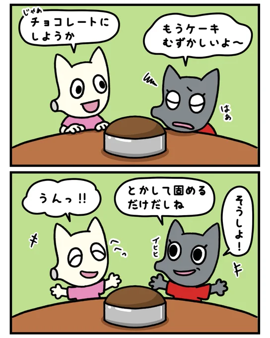 ムリはよくないね🍫

#みんなで楽しむTwitter展覧会 #キャラクター  #漫画が読めるハッシュタグ  #マンガが読めるハッシュタグ #芸術同盟 #ケーキ #チョコレート 