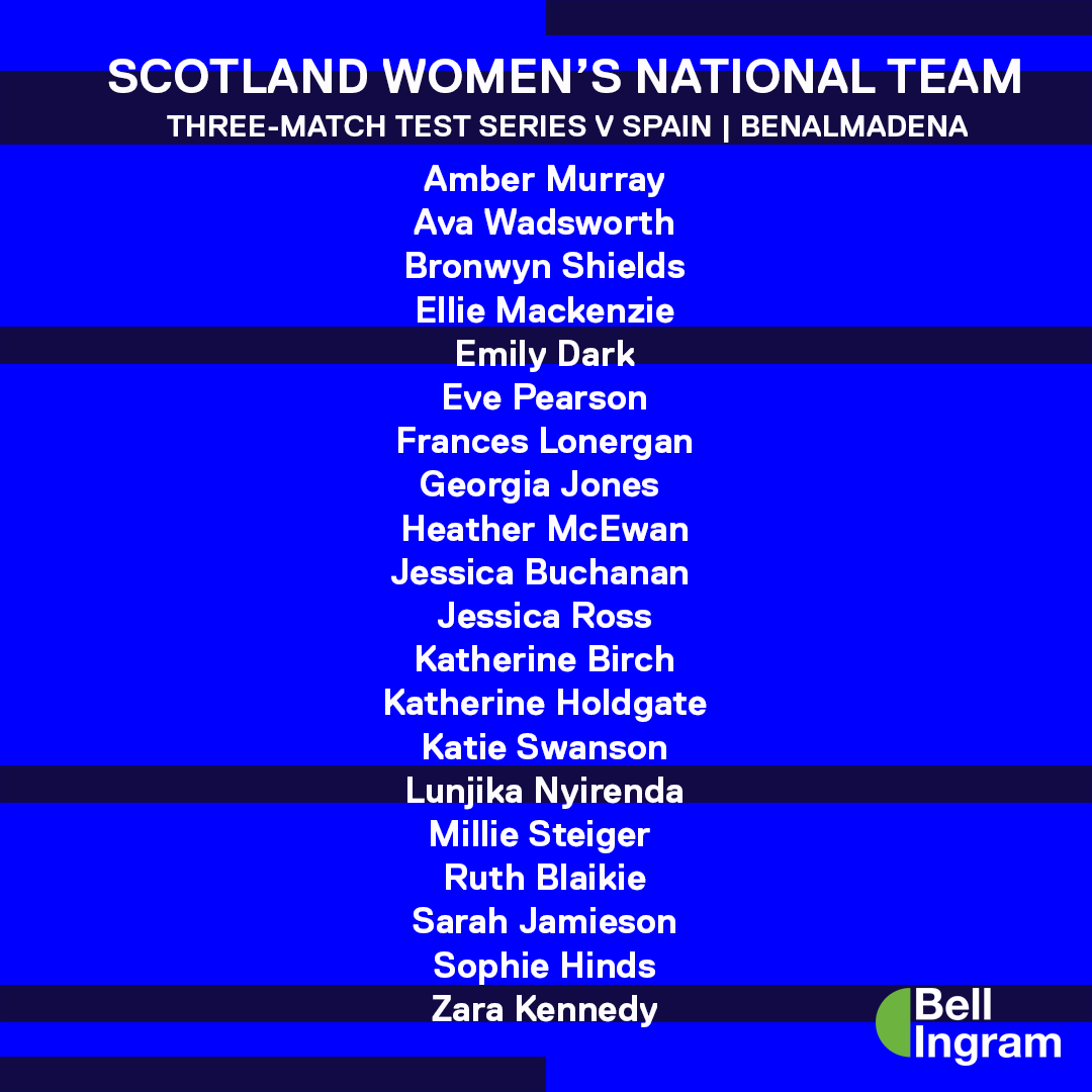 Scotland women’s squad announced for three-match test series away to Spain.🏴󠁧󠁢󠁳󠁣󠁴󠁿🏴󠁧󠁢󠁳󠁣󠁴󠁿🏴󠁧󠁢󠁳󠁣󠁴󠁿🏴󠁧󠁢󠁳󠁣󠁴󠁿

Read more here👉 scottish-hockey.org.uk/scotland-women…