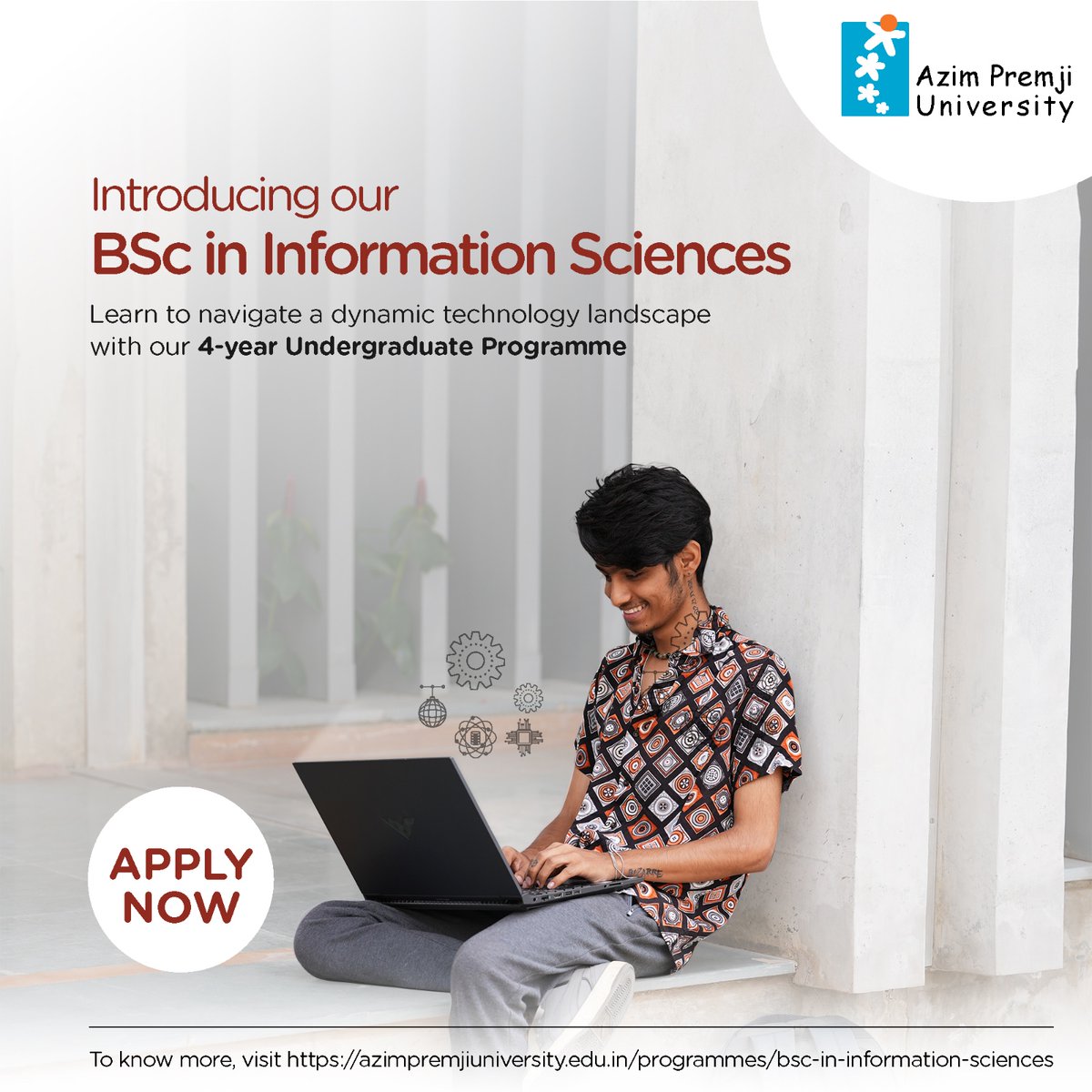 🛜 Announcing BSc in Information Sciences at <a href="/azimpremjiuniv/">Azim Premji University</a> 
-Preparing young Indians to navigate the dynamic technology landscape.

🔗 4-year Honours programme offered at our Bengaluru campus.  Learn more &amp; apply online for the cohort starting in July 2024.